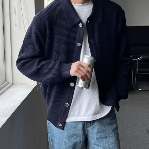 LP | Cardigan con risvolto