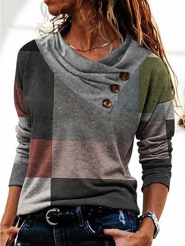 LP | Comér - Maglione elegante con collo risvoltato