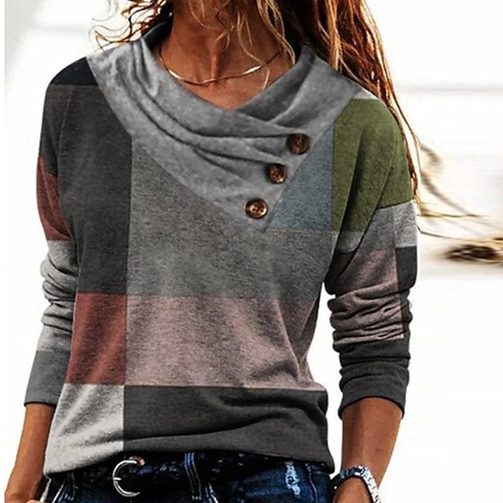 LP | Comér - Maglione elegante con collo risvoltato