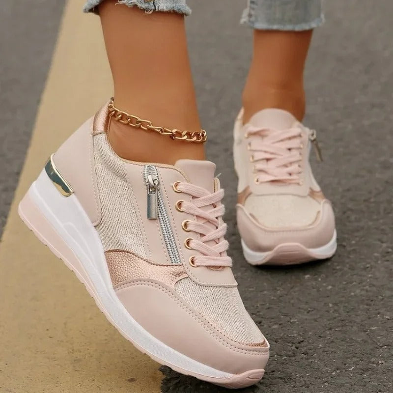 LP | Sneakers metalliche con zip