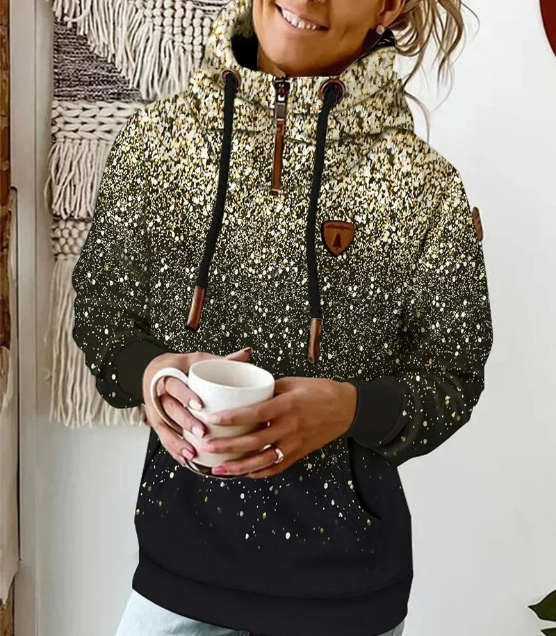 LP | Felpa con cappuccio a righe con coulisse