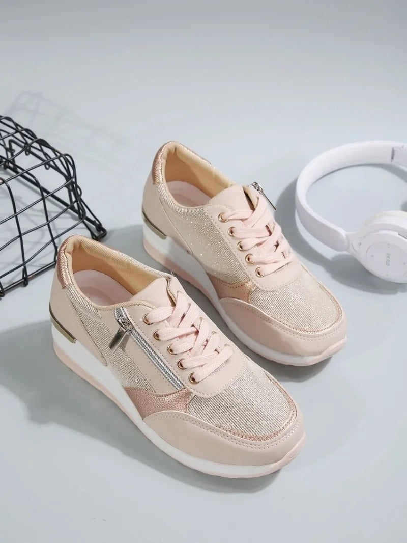 LP | Sneakers metalliche con zip