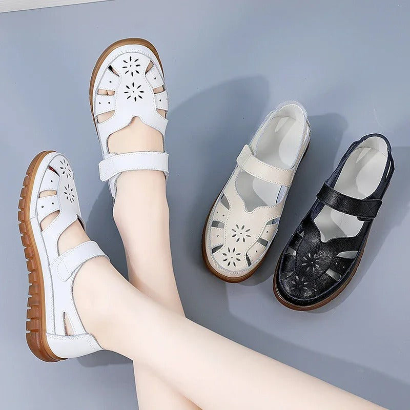 LP | Scarpe casual con motivo floreale traforato