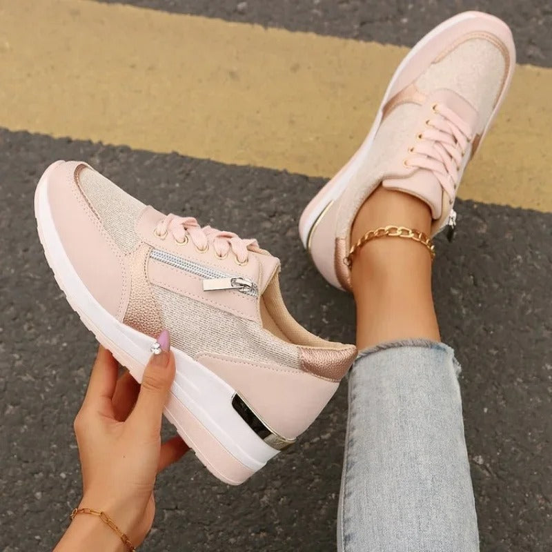 LP | Sneakers metalliche con zip