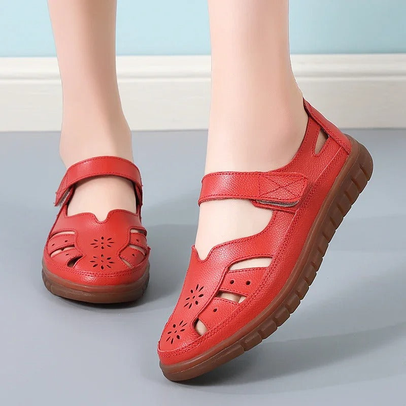 LP | Scarpe casual con motivo floreale traforato