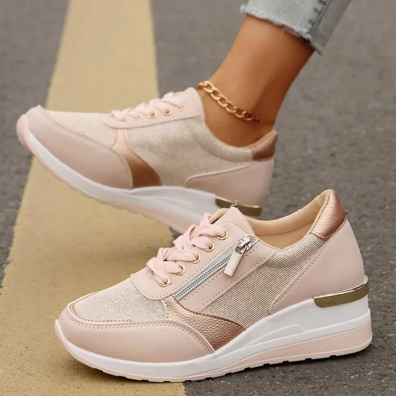LP | Sneakers metalliche con zip