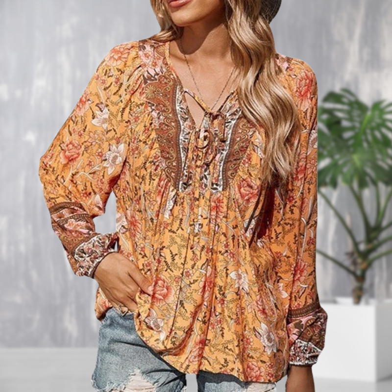 LP | Camicetta boho a maniche lunghe alla moda
