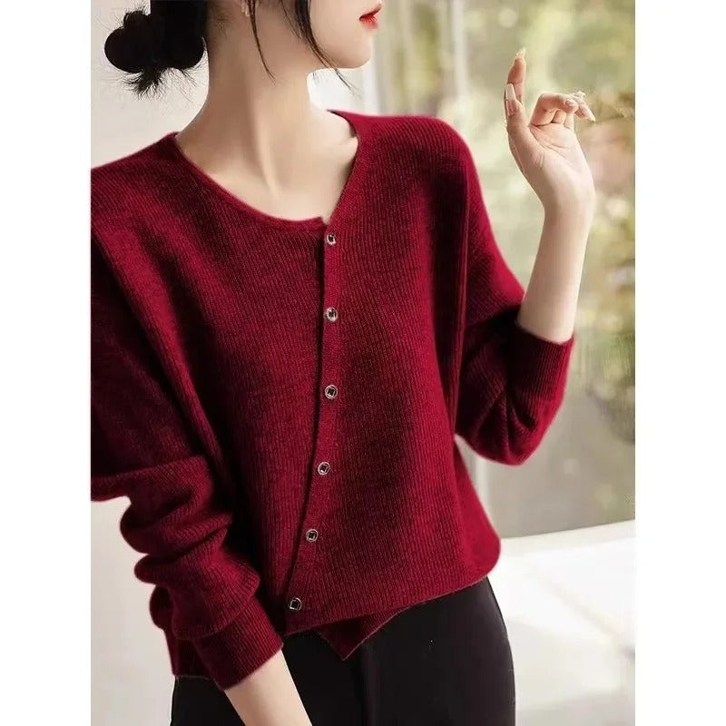 LP | Maglia asimmetrica con abbottonatura