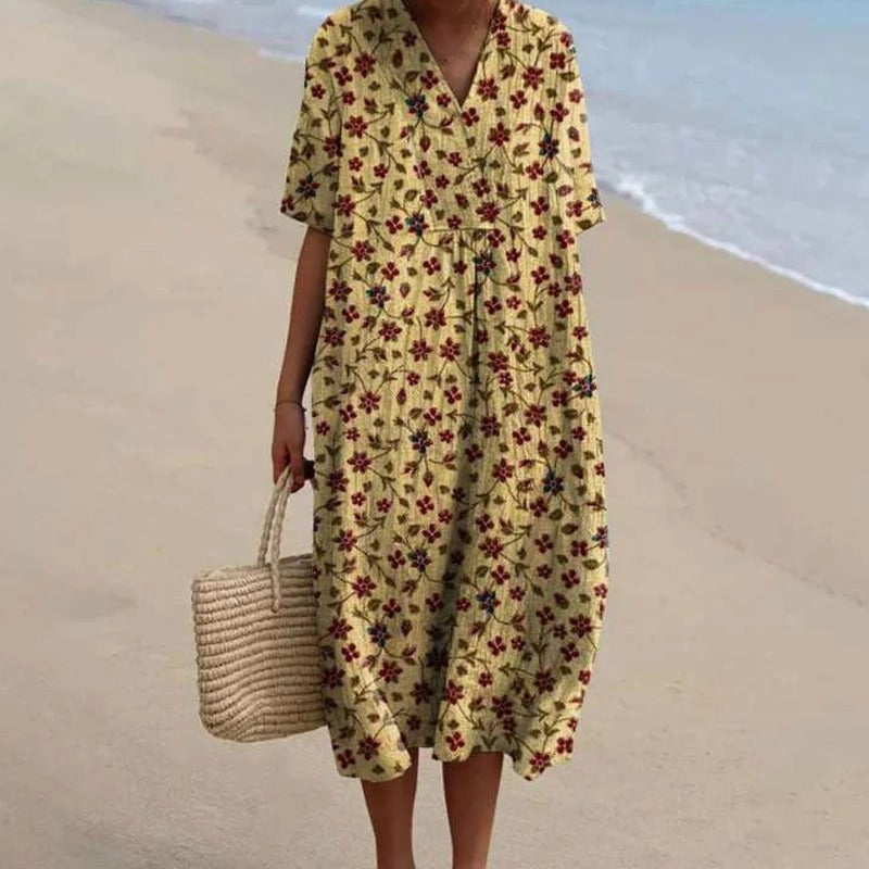 LP | Abito midi con scollo a V