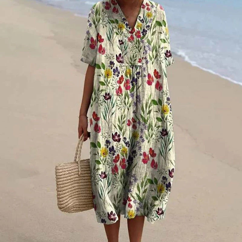 LP | Abito midi con scollo a V