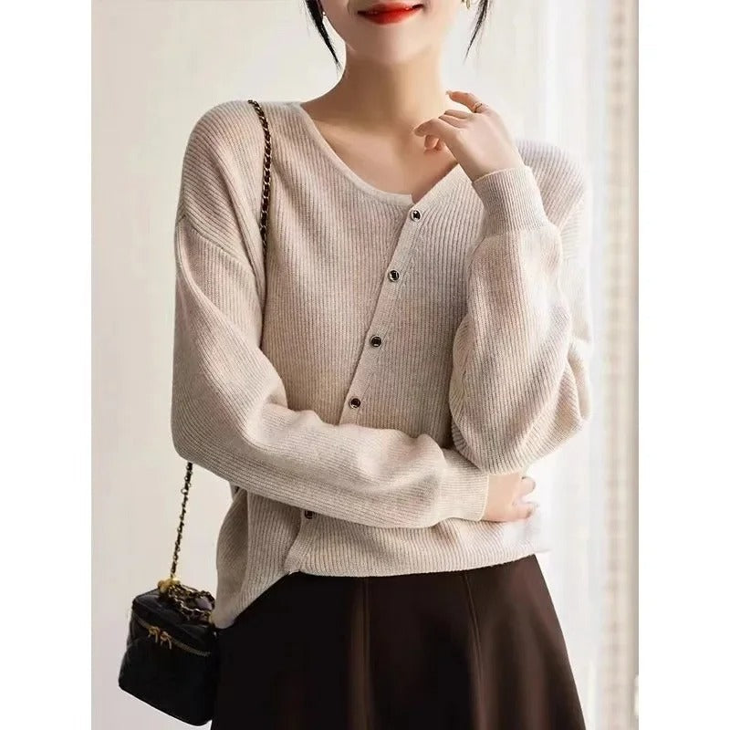LP | Maglia asimmetrica con abbottonatura