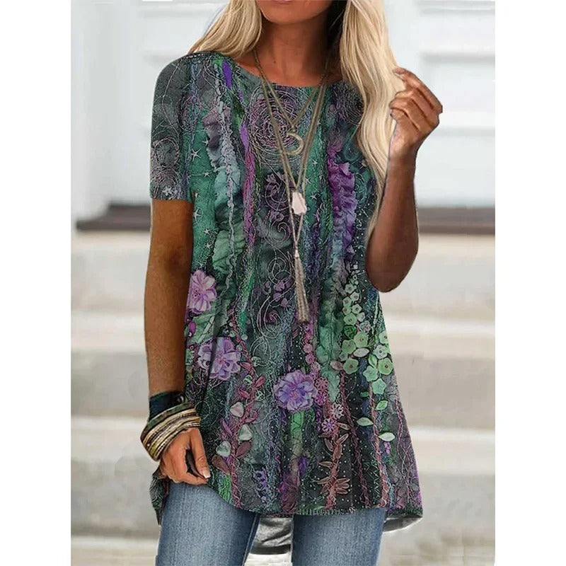 LP | Camicia stampata di ispirazione bohémienne