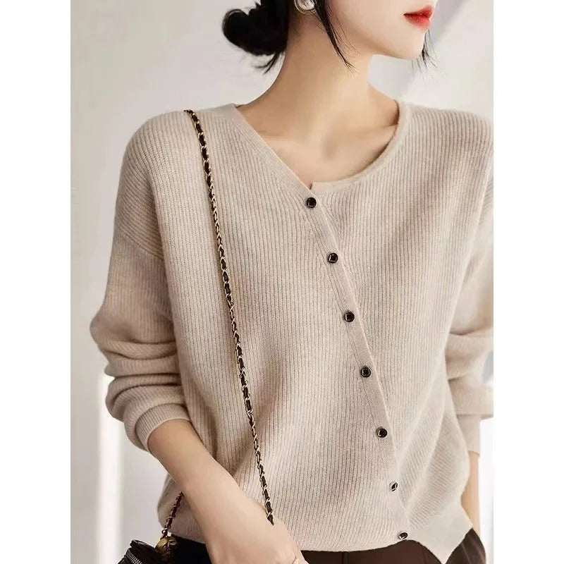 LP | Maglia asimmetrica con abbottonatura