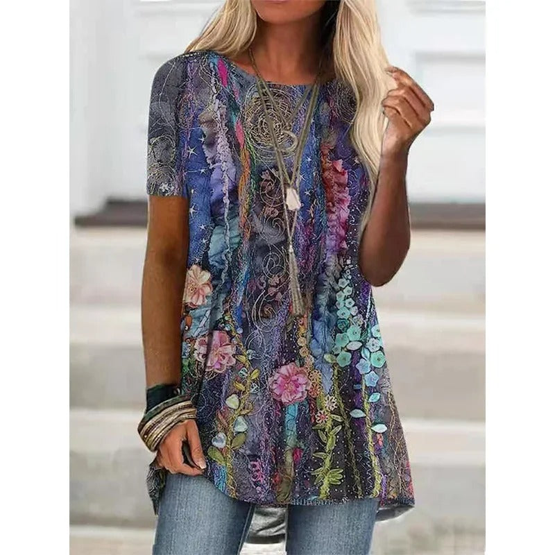 LP | Camicia stampata di ispirazione bohémienne