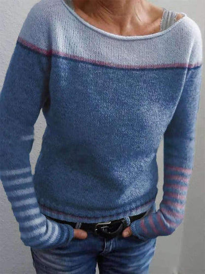 LP | Maglia colorblock con maniche a righe