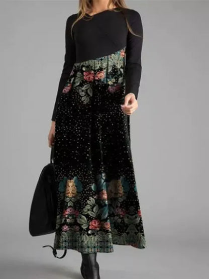 LP | Maxi abito patchwork geometrico