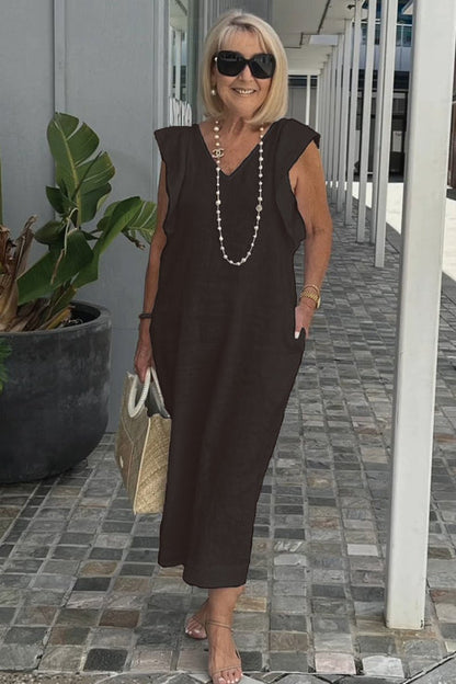 LP | Abito elegante con maniche arricciate