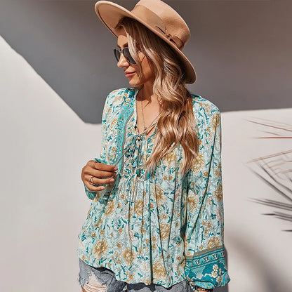 LP | Camicetta boho a maniche lunghe alla moda
