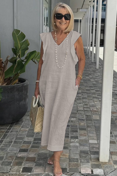 LP | Abito elegante con maniche arricciate