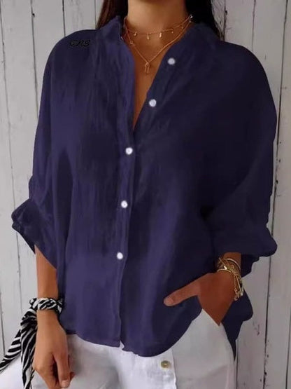 LP | Camicia casual da donna in cotone e lino