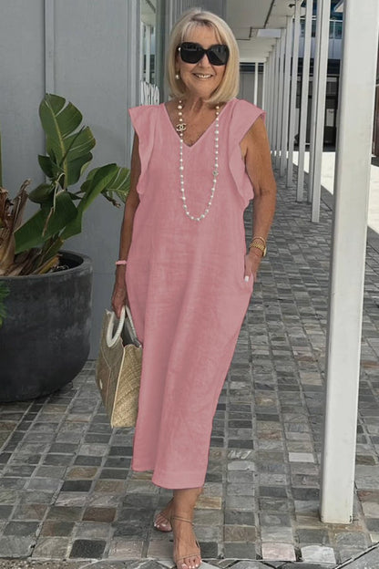 LP | Abito elegante con maniche arricciate