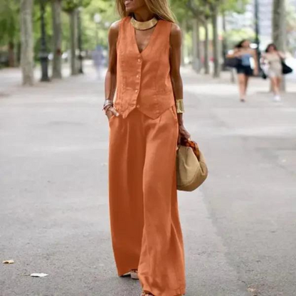 LP | Set elegante per donna - top e pantaloni