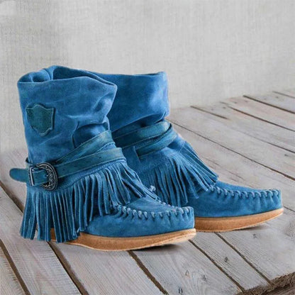 LP | Stivali mocassino con frange Boho