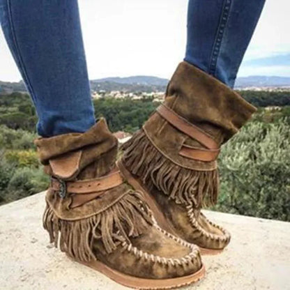 LP | Stivali mocassino con frange Boho