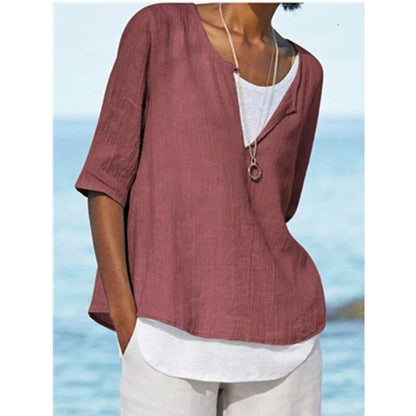 LP | VeeTee™: camicia con scollo a V per donna