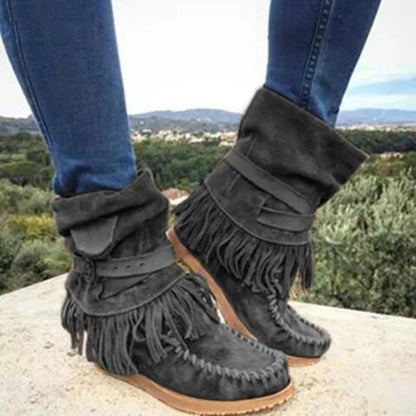 LP | Stivali mocassino con frange Boho