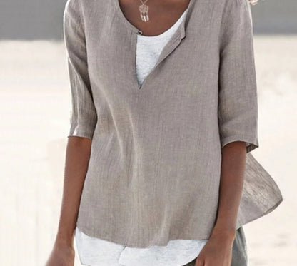 LP | VeeTee™: camicia con scollo a V per donna