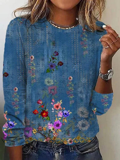 LP | Top fresco a maniche lunghe con scollo rotondo