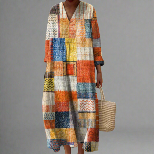 LP | Maxi abito patchwork Harmony Boho