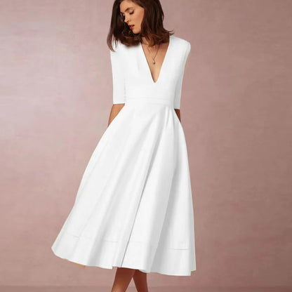 LP | elegante abito midi da donna in stile vintage