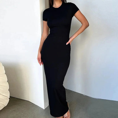 LP | Maxi abito Bodycon con maniche corte