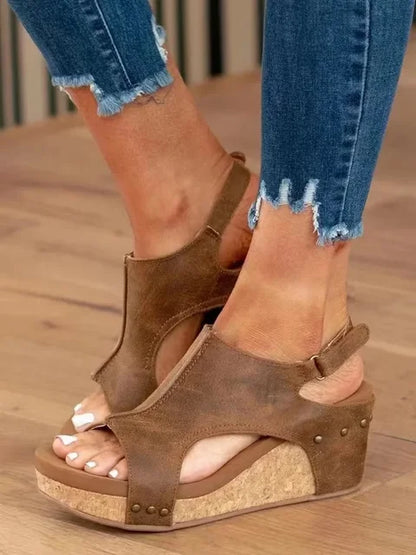 LP | Sandali con zeppa chic