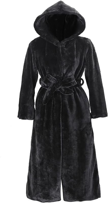 LP | Cappotto in pelliccia sintetica con cappuccio