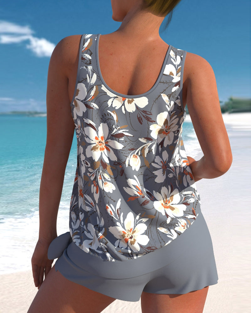 LP | Tankini con stampa floreale