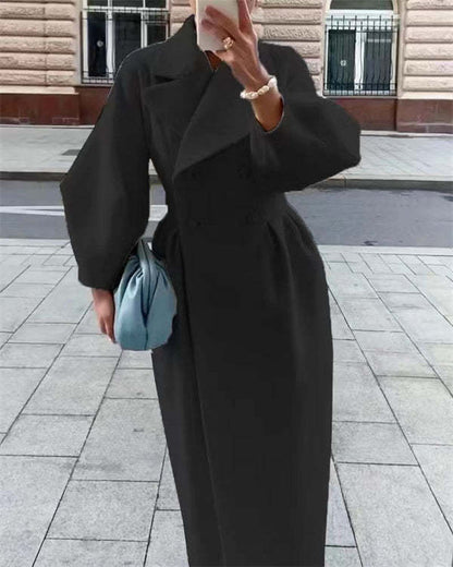 LP | Cappotto vintage con maniche a lanterna e revers in lana