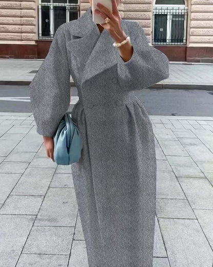 LP | Cappotto vintage con maniche a lanterna e revers in lana