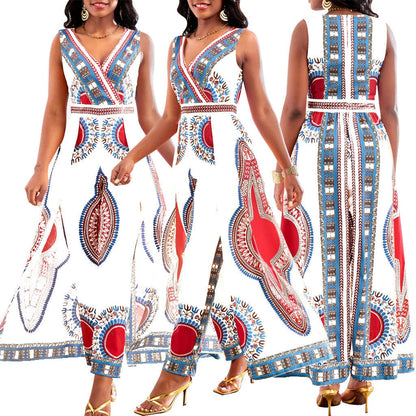 LP | Tuta con stampa africana in stile dashiki