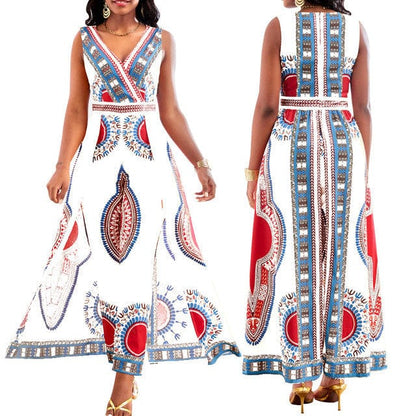 LP | Tuta con stampa africana in stile dashiki