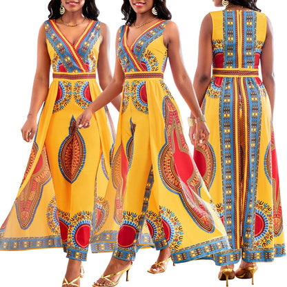 LP | Tuta con stampa africana in stile dashiki