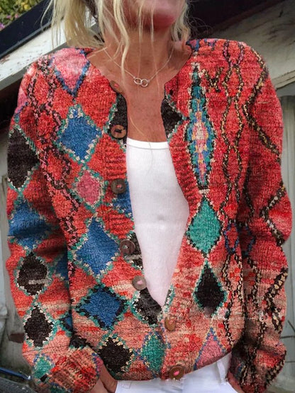LP | Cardigan con motivo floreale