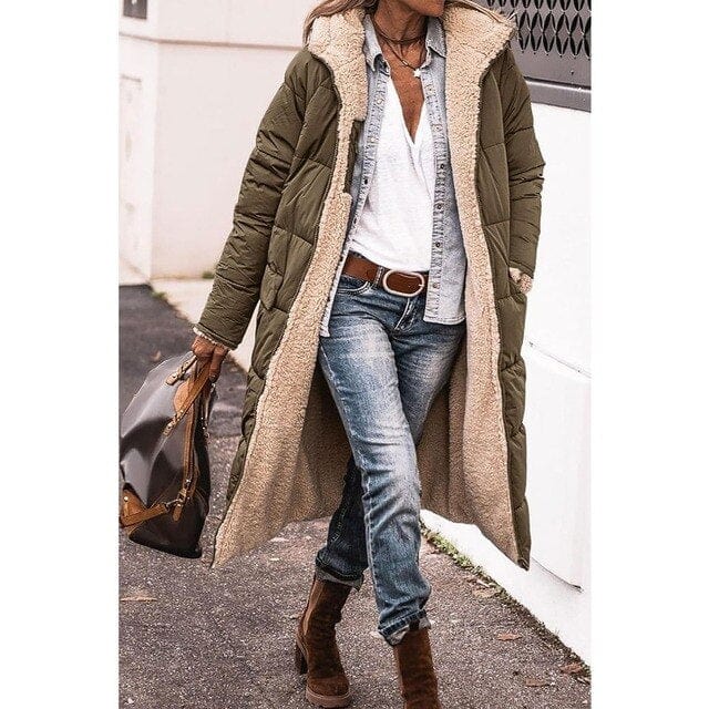 LP | Giacca lunga reversibile (con cappuccio)