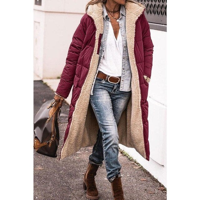 LP | Giacca lunga reversibile (con cappuccio)
