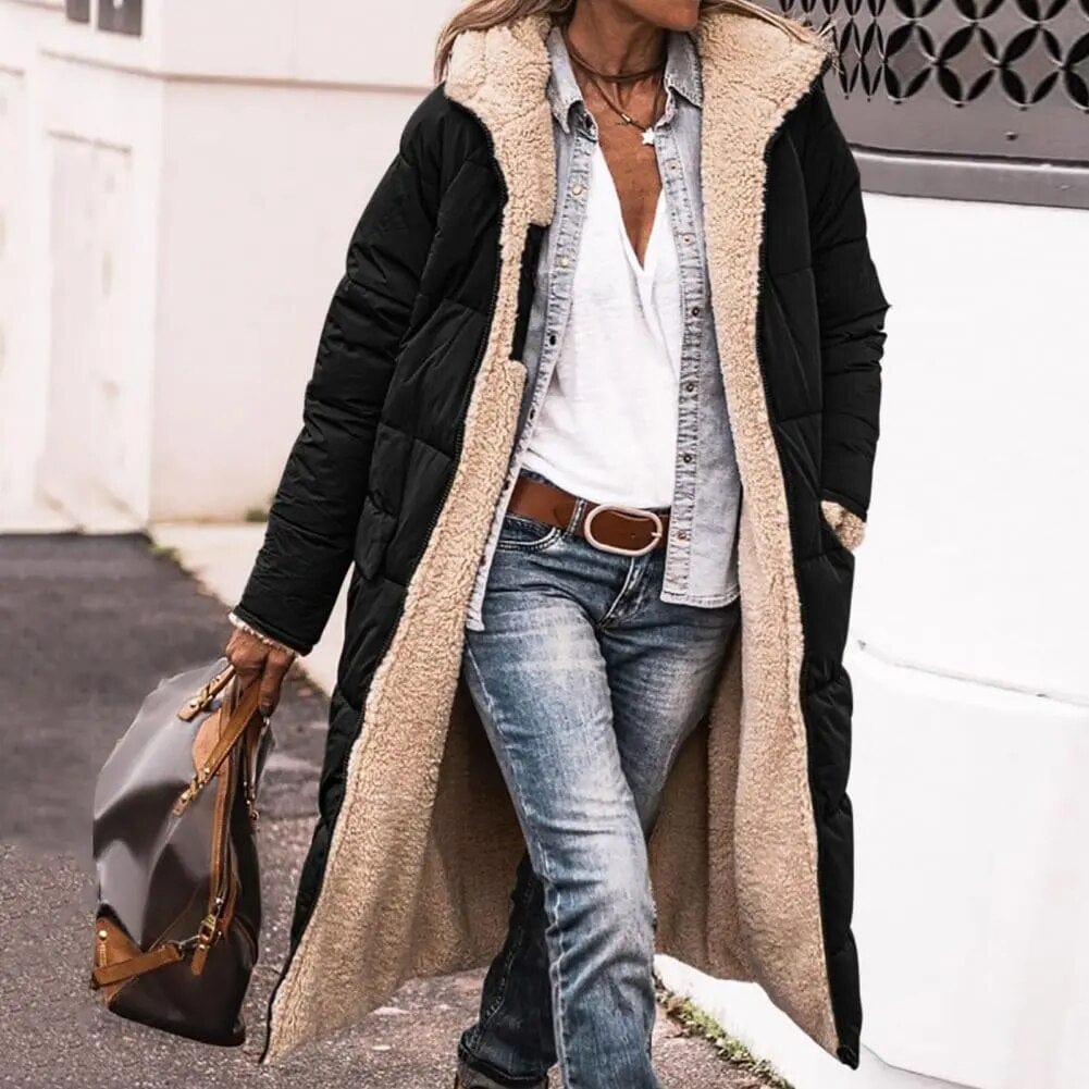 LP | Giacca lunga reversibile (con cappuccio)