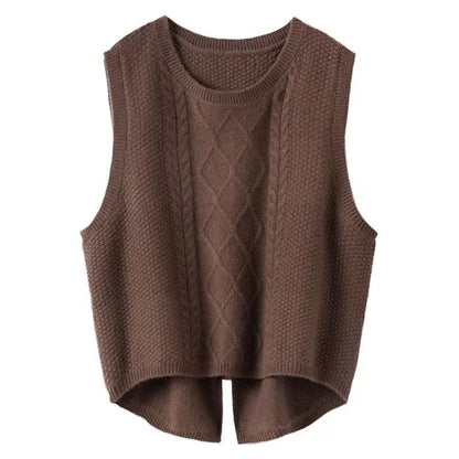 LP | Gilet a girocollo in pura lana