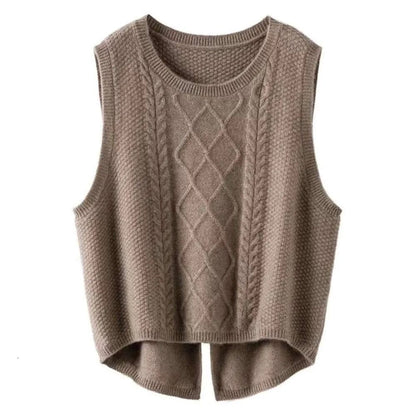 LP | Gilet a girocollo in pura lana