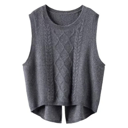 LP | Gilet a girocollo in pura lana